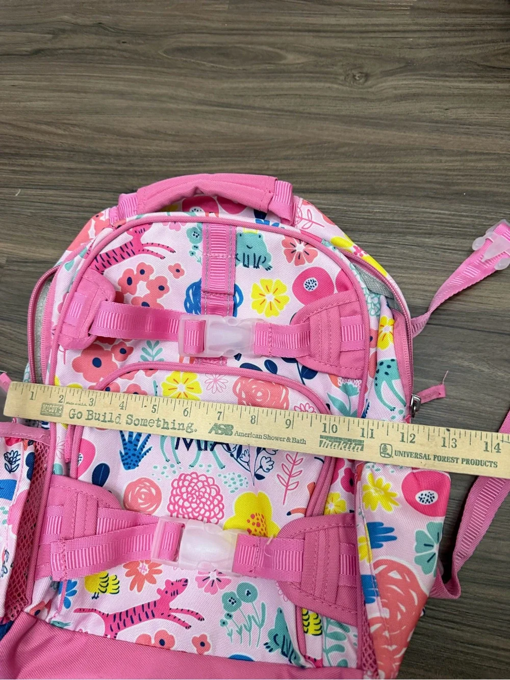 Pottery barn kids Mackenzie Pink Sasha's Garden Backpacks custom MIA
